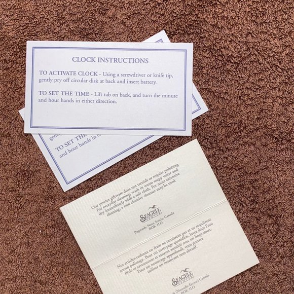 Seagull Pewter Peanuts Snoopy Joe Cool and Woodstock  clock, new in box - Picture 6 of 9